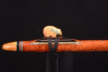 Amboyna Burl Native American Flute, Minor, Mid F#-4, #G4K
